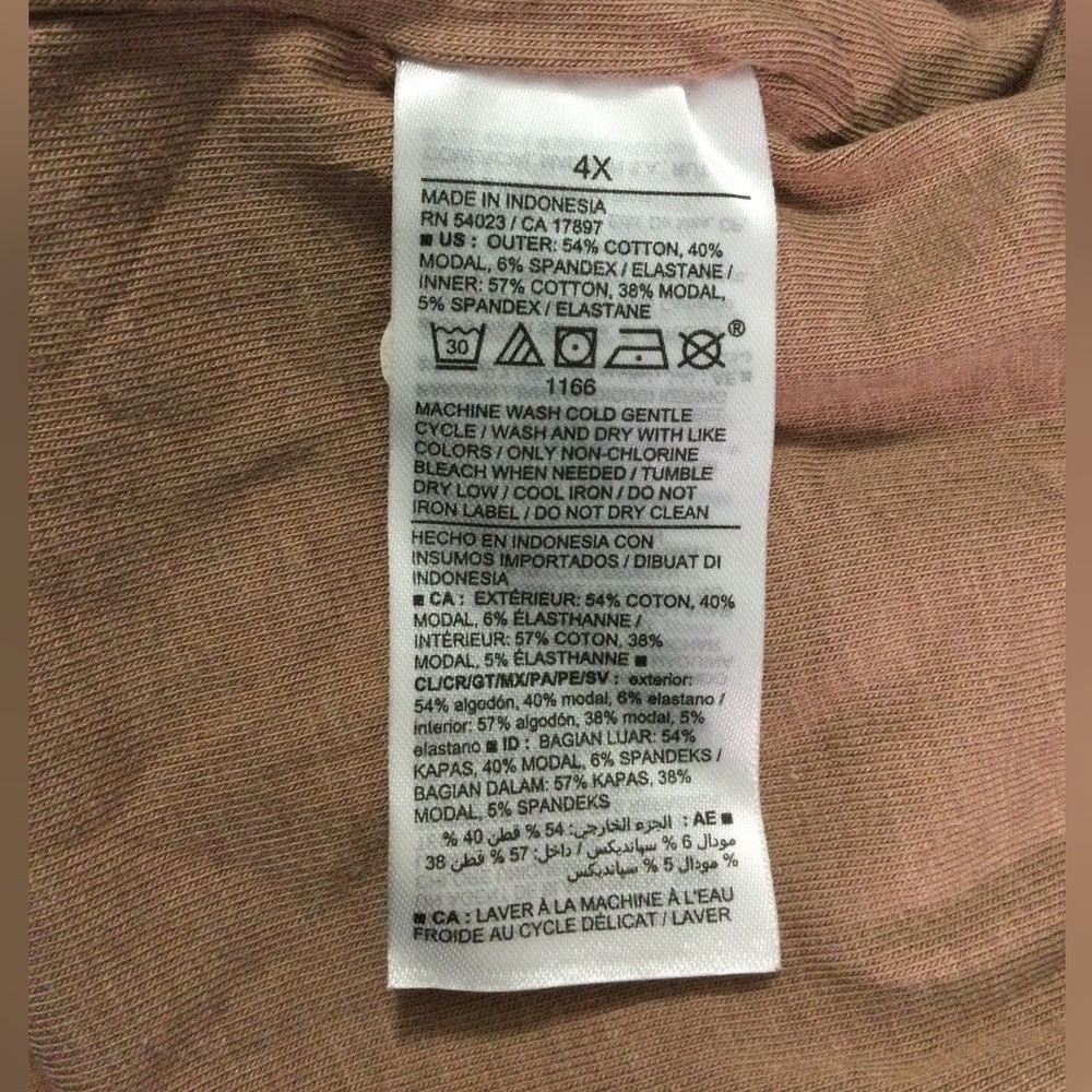 Lot of 3 Fitted Cami Rib-Knit Bodysuits Size 4X NWOT - Picture 12 of 13